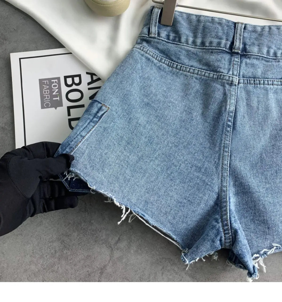 Shorts Women Irregular Washed Tassel Denim Summer Fashion Design High Waist Hot Patchwork Sexy Clothing Simple Casual Aesthetic