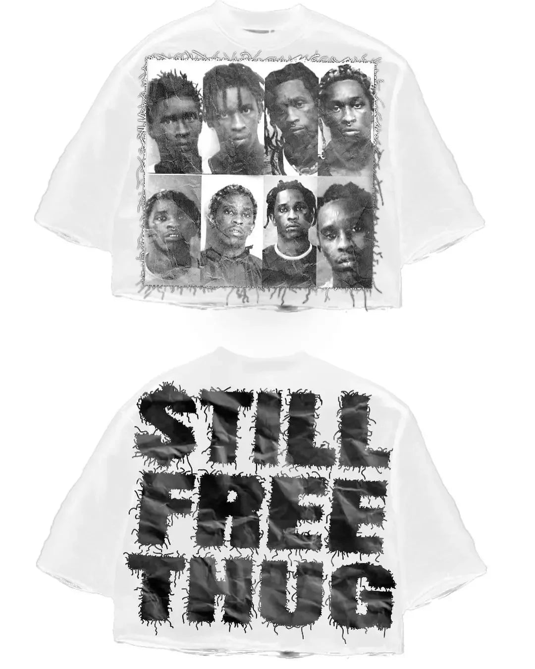 Streetwear T Shirt Y2K Clothes Retro Hip Hop Street Character Print Oversized TShirt Mens Round Neck Cotton Half Sleeve Tops