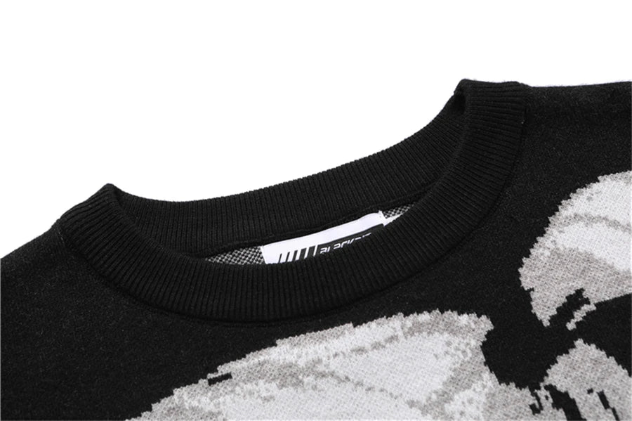 Women Hip Hop Streetwear Harajuku Sweater Vintage Japanese Style Anime Girl Knitted 2023 Cotton Pullover Sweaters Female Clothes