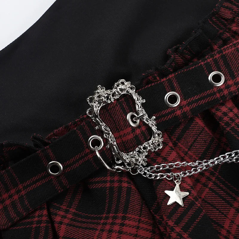 Fashion High Street Style Punk Subculture Y2k Skirt Femme 2025 New Summer High Waist Casual Irregular Short Skirts for Women