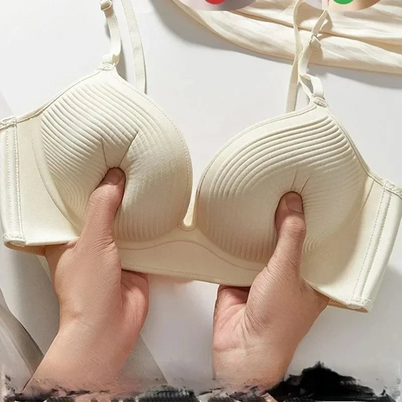 Natural Push Up Bra for Small Breasts Seamless Invisible Lingerie Ultra Thick 10cm Padding  No Marks Under Shirt, AA-A Cup Lift