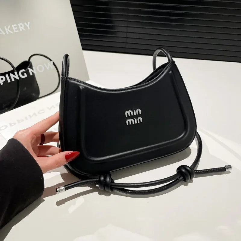 2025 High-End Summer Fashion Dumpling Bag Women Underarm Large Capacity Bag Versatile Simple Single Shoulder Bag Soft Polyester