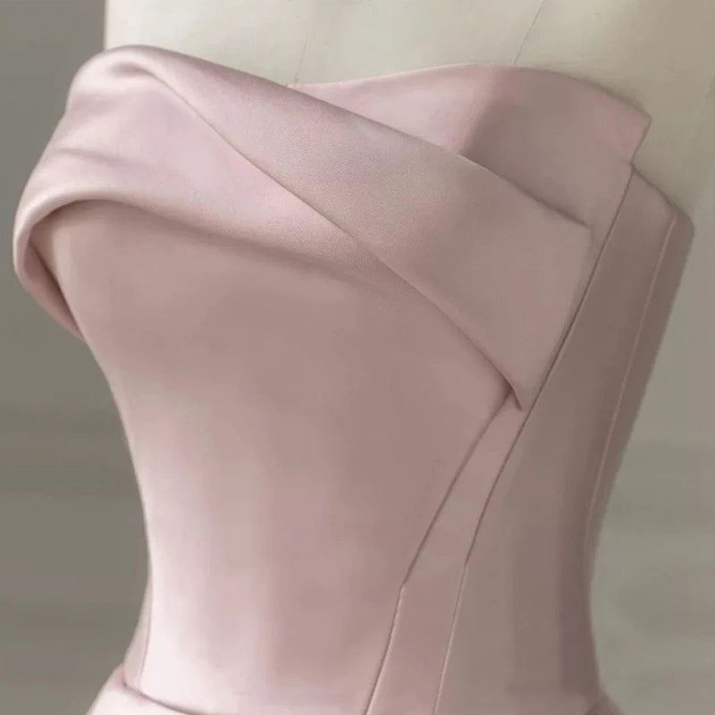 Luxury Elegant Tulle Strapless Long Evening Prom Dresses for Women Summer Elegant Formal Quinceanera Party Ball Gown Dress