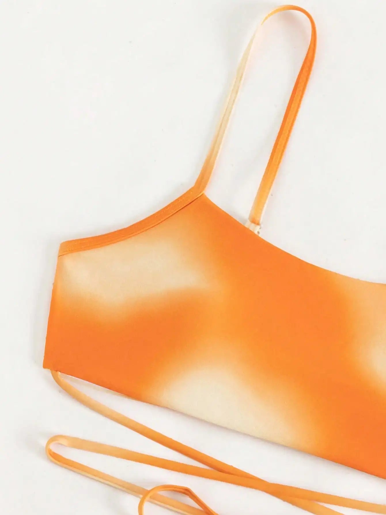 3 Pieces Ombre Lace Up Bikini Swimsuit & Beach Skirt Sexy Swimwear Women 2025 Bathing Swimming Swim Suit Female Summer Beachwear