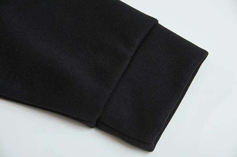 2024 Cross Border Spider Web Zipper Sweater Women's Casual Trendy Hoodie Spring and Autumn Fleece American Coat