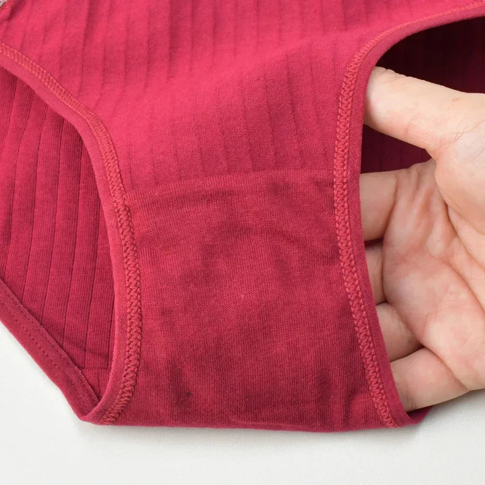 3Pcs Women's Cotton Briefs Underwear Hollow Heart Panties Woman Soft Breathable Female Panties Intimate Lingerie Underpants New