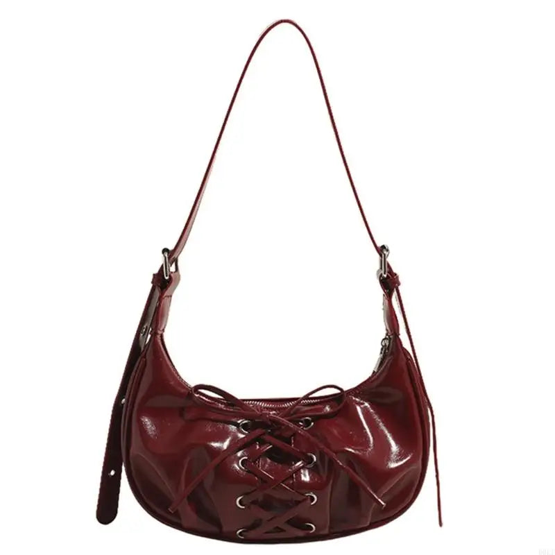 D0LF Shoulder Bag for Women Girls Trendy Evening Clutch Purse Pu Leather Under the Arm Purses Slings Bag Handbag Saddles Bag