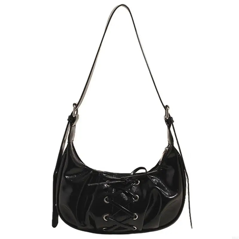 D0LF Shoulder Bag for Women Girls Trendy Evening Clutch Purse Pu Leather Under the Arm Purses Slings Bag Handbag Saddles Bag