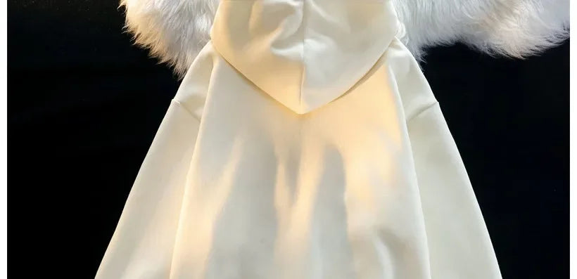 American Style Street Flocking Star Hooded Sweatshirt For Men Women Couple Loose Fit Oversize Spring Autumn Thin Jacket