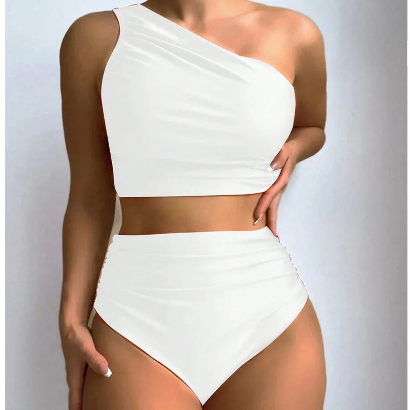 Sexy Bikinis High Waisted Swimsuits Women Swimwear Push Up Female Beach Swimming Wear Two-Piece Bathing Suits Pool Bather 2025