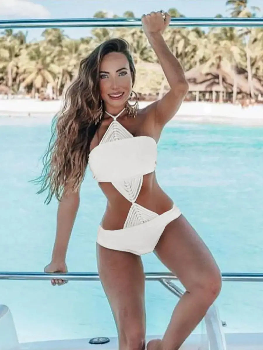 Sexy Braide Women's Swimsuit, Waistless Bodysuit, Lady Swimwear, Bathing Suit, Beach Wear, Female Swimming Suit, 2024