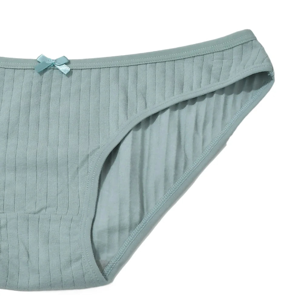 3pcs Women Panties Sexy Underwear Pure Cotton Underwear Panties For Student CuteMid-Waisted Briefs Female Ventilation Underpants