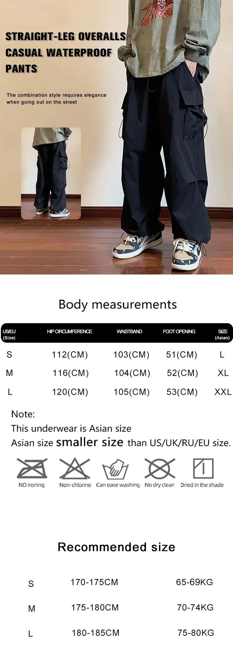 2025 New Men's Overalls Multi-Pocket American Hiphop Pants Men's Ins High Street Spring And Autumn Bunched Foot Assault Pants
