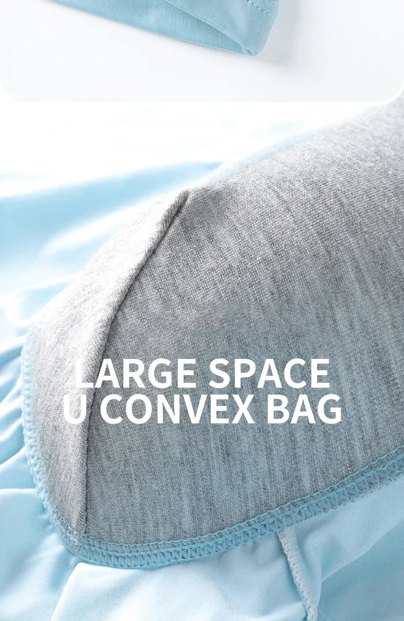 MiiOW 4Pcs Ice Silk Men's Panties Sexy Seamless Man Boxershorts Graphene Antibacterial Men Underwear Breathable Man Boxer Briefs