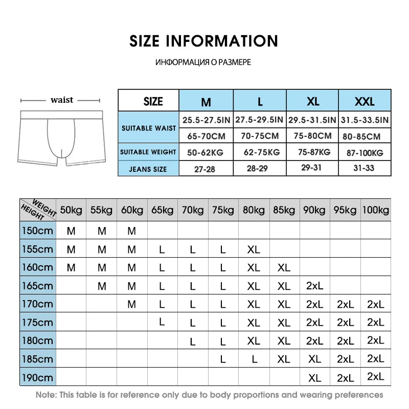 4pcs Men's Briefs Underwear Sexy Antibacterial Men's Panties Underpants Male U Convex boxer briefs for Man Absorbent Elastic