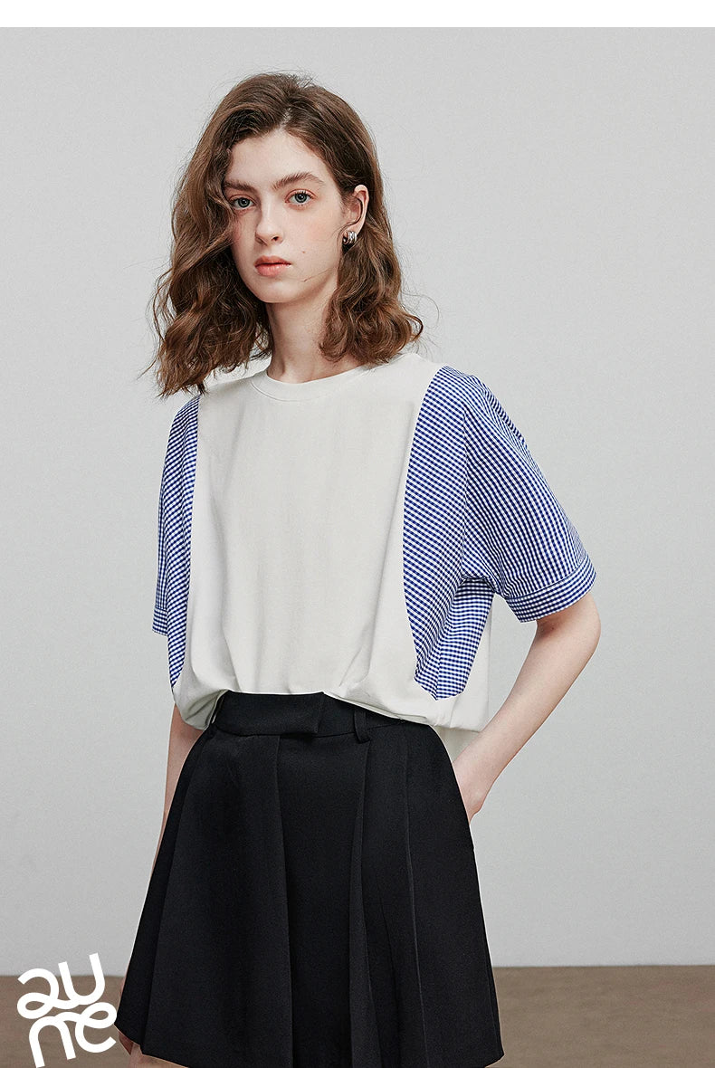 TOYOUTH Women Short Sleeve T shirt 2025 Summer New Casual Tops 8521071