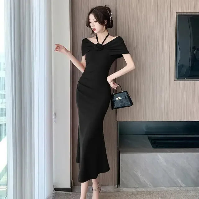 Dresses for Women Short Sleeve Corset Coquette Party Prom Maxi Sexy Long Tight Formal Occasion Bodycon Evening Woman Dress Hot