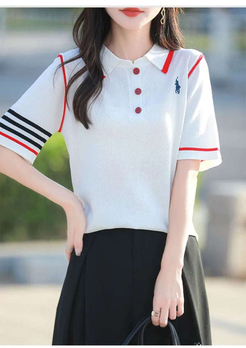 2025 Spring and Summer Women's High end Embroidered Cashmere Hoodie Flip Collar Women's Hoodie New High quality Top