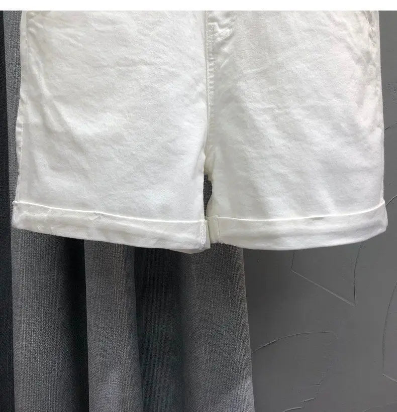 Denim Rompers Women Summer Baggy Solid Wide-leg Harajuku Students Stylish Empire Korean Style Pure Colors Female Sweet Playsuit