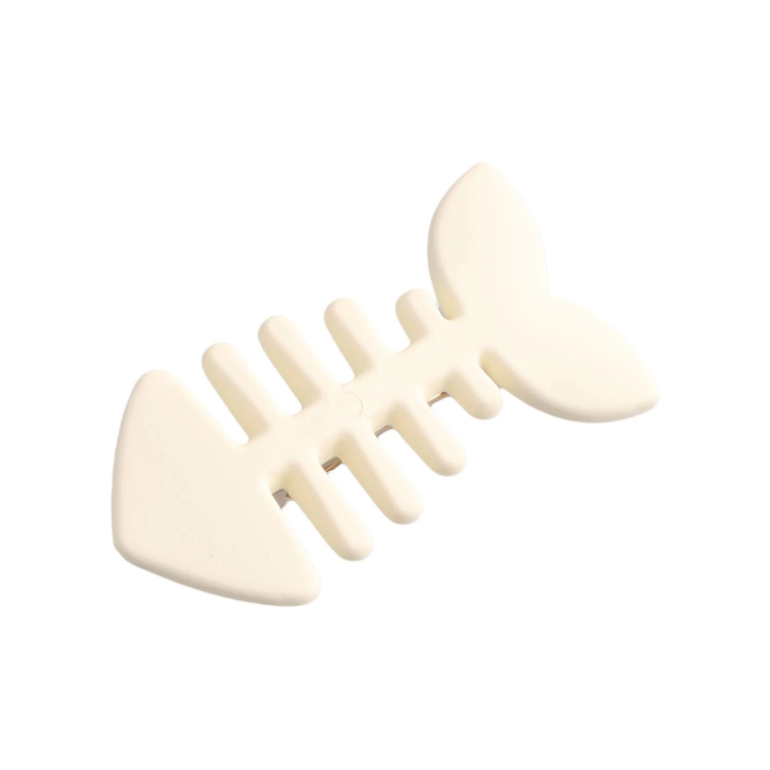 Simple Milk Tea Color Fishbone Hairpin Girl Cute Bangs Barrettes Sweet Side Hairgrips Temperament Duckbill Clip Hair Accessories