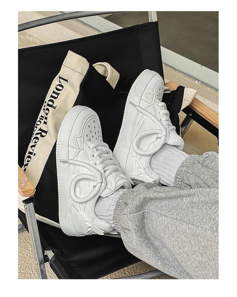 2024 Fashion Purple Mens Skateboard Shoes Streetwear Sneakers Spring Low top Board Sneakers Man Unisex Trend Shoes basket homme