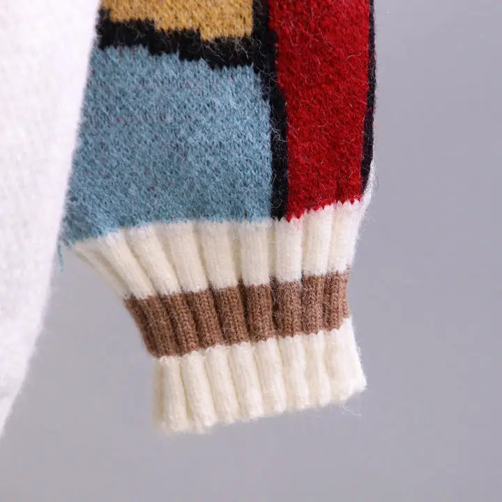 Disney Knitted Cardigan Japanese Donald Cartoon Sweaters for Women Coat Female Autumn and Winter Loose Wild Thicken Kawaii Tops