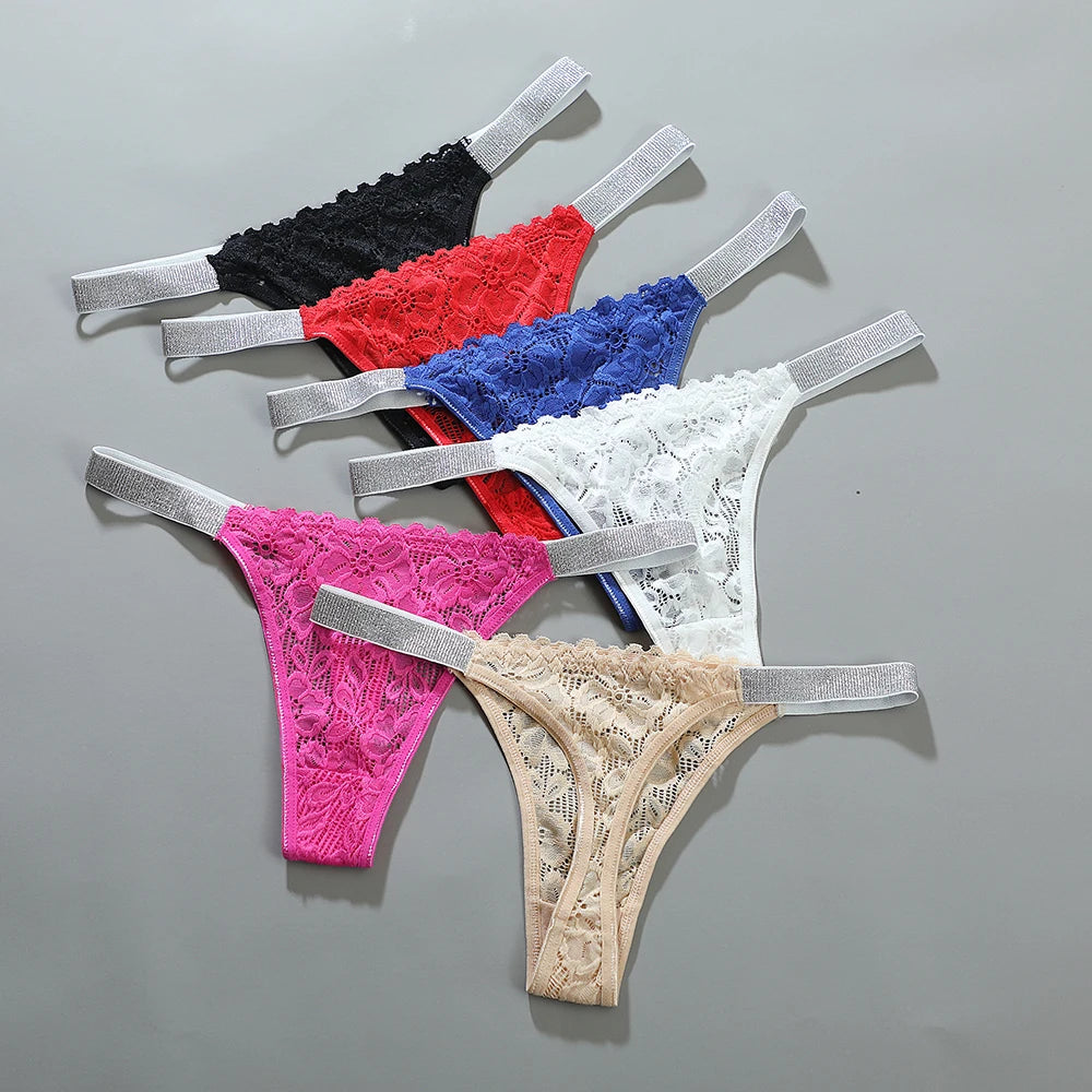 Sexy Female Llingerie  Floral Hollow out Lace Panty for Women Low-Waist Sexy Briefs Intimate Female Underpants Perspective Desig