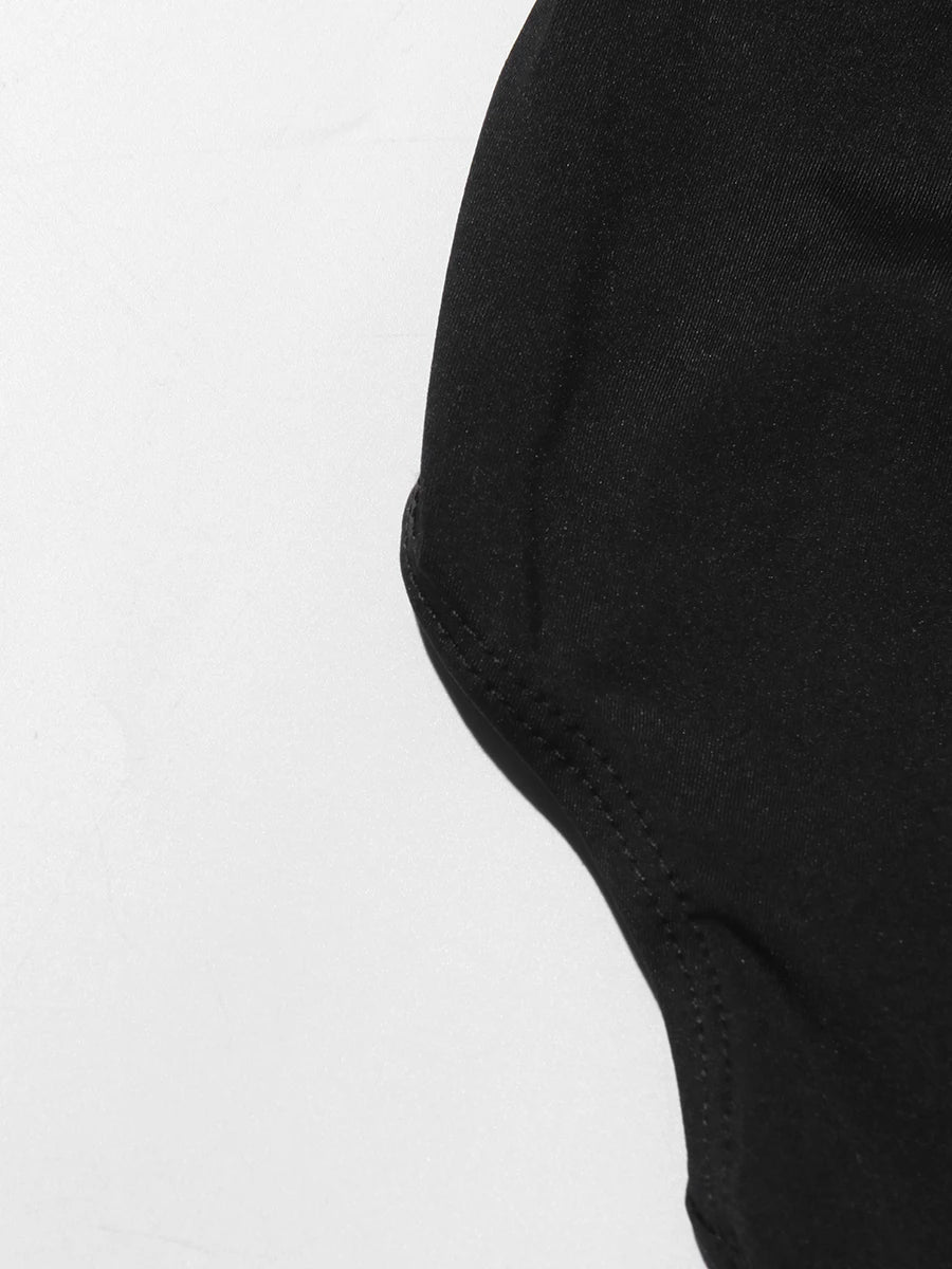 CHICEVER Sexy See Through Jumpsuit for Women Stand Collar Long Sleeve Colorblock Hot Girl Style Playsuit Female Summer Clothing