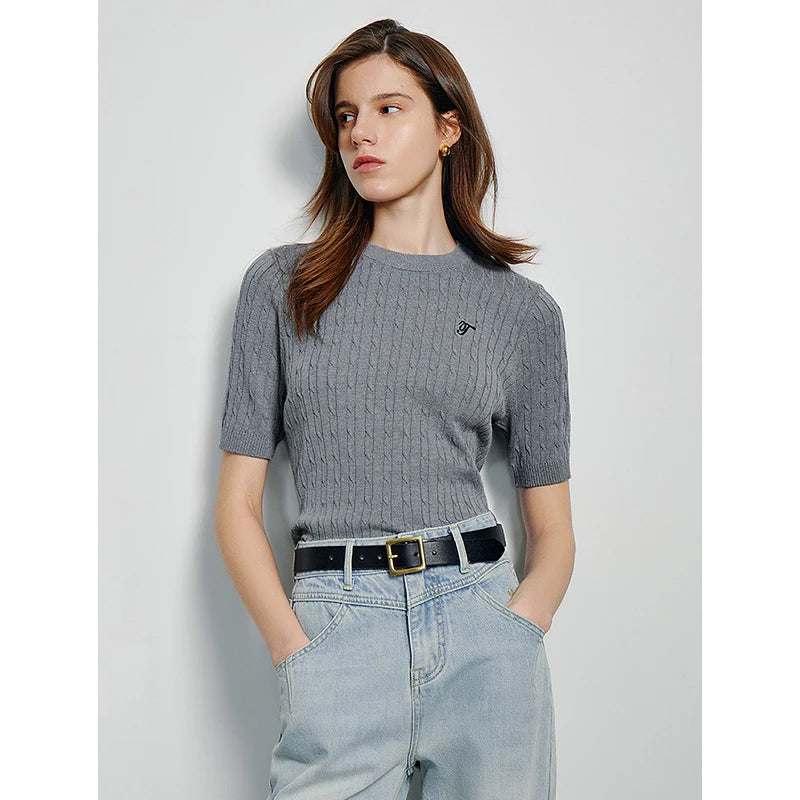 TOYOUTH  Women Knitwear 2025 Summer New Tops 8523801