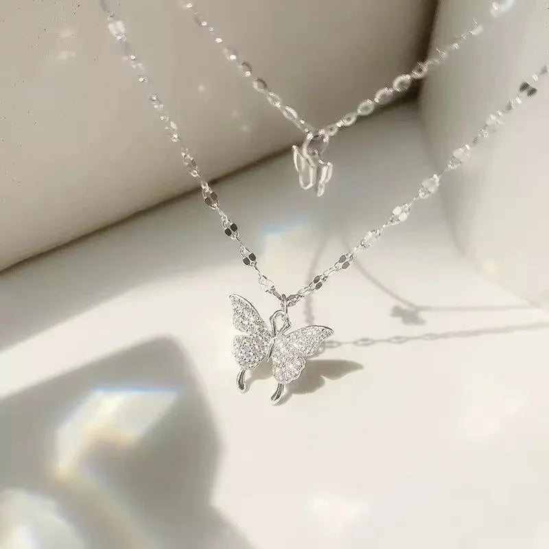New Fashion Trend Unique Design Delicate Zircon Cross Pendant Necklace for Men and Women Couples Jewelry Party Premium Gifts
