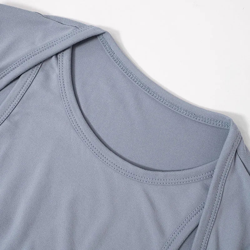 Autumn 2025 New Full Sleeves Hollow School Bags Buckle False Two Pieces Skinny Bodysuit Women Stylish Casual Versatile