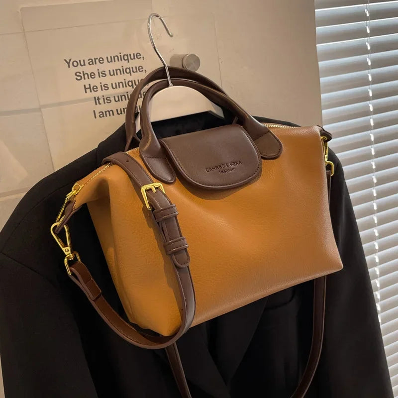 Versatile Fashionable Women's Bucket Handbag Crossbody Bag Simple Design New Hot Sale Of The Season Trendy Small Shoulder Bag Ha