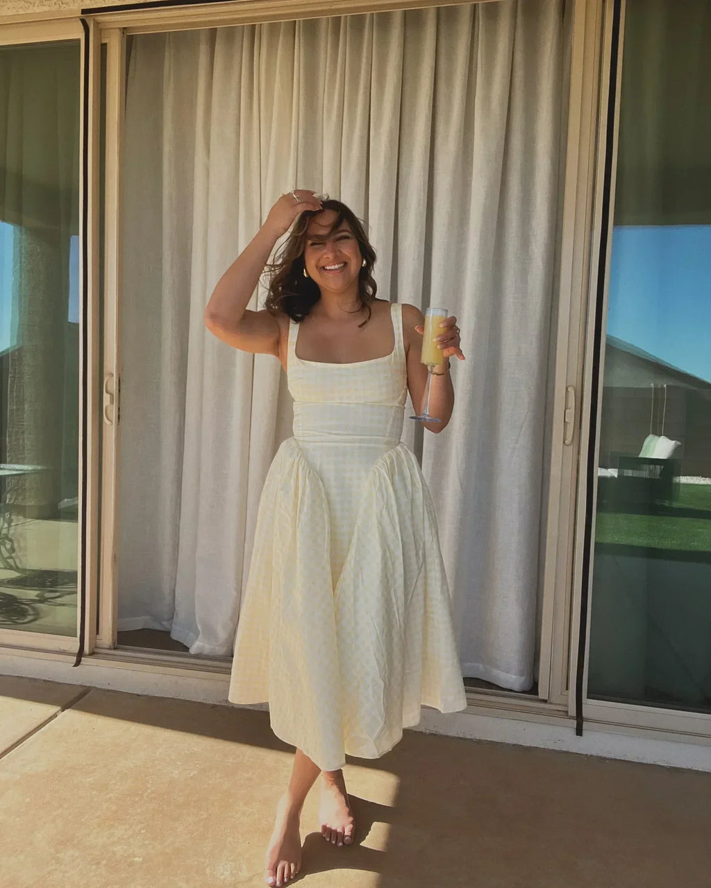 Women Fashion Plaids Pleated High Waist A-line Dress Elegant Sleeveless Backless Slim Long Dresses Summer New Party Streetwear