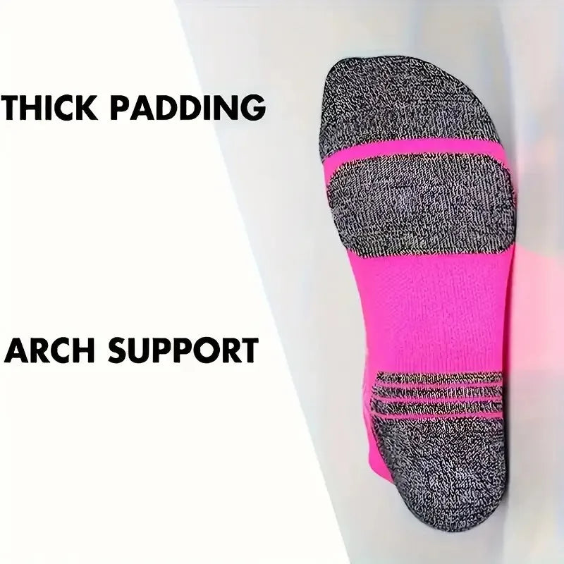 5/10 Pairs Neutral Sports Socks Fashionable Striped Sweat Absorbing Breathable Outdoor Running Basketball Couple Casual Socks﻿