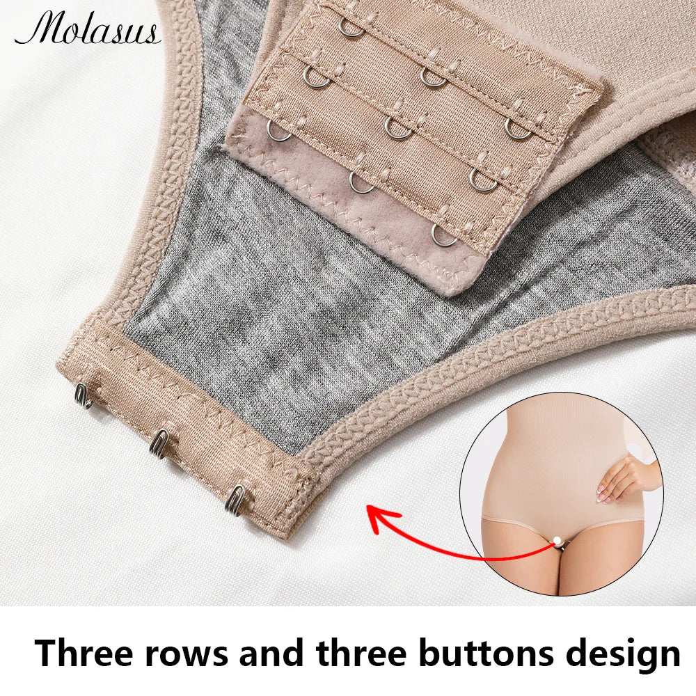 1 Piece Women Shapewear Bodysuit Removeable Shoulder Strap Body Shaper Seamless Tummy Control Slimming Flat Belly for Underwear