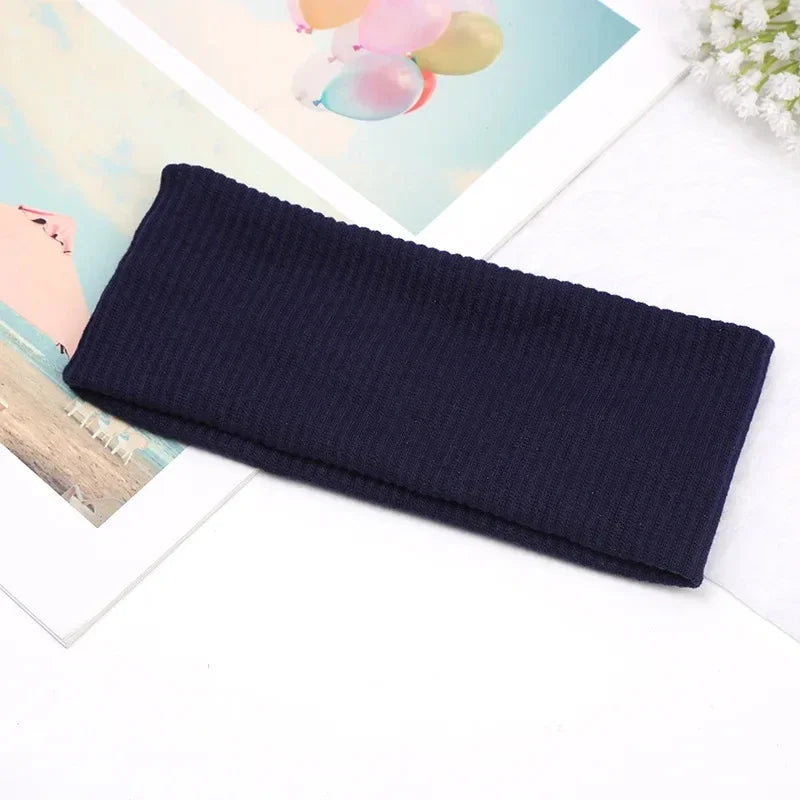 Sports Cycling Wash Face Hairbands Soft Korean Cotton Knitted Headband For Women Girls Bandanas Fashion Hair Accessories
