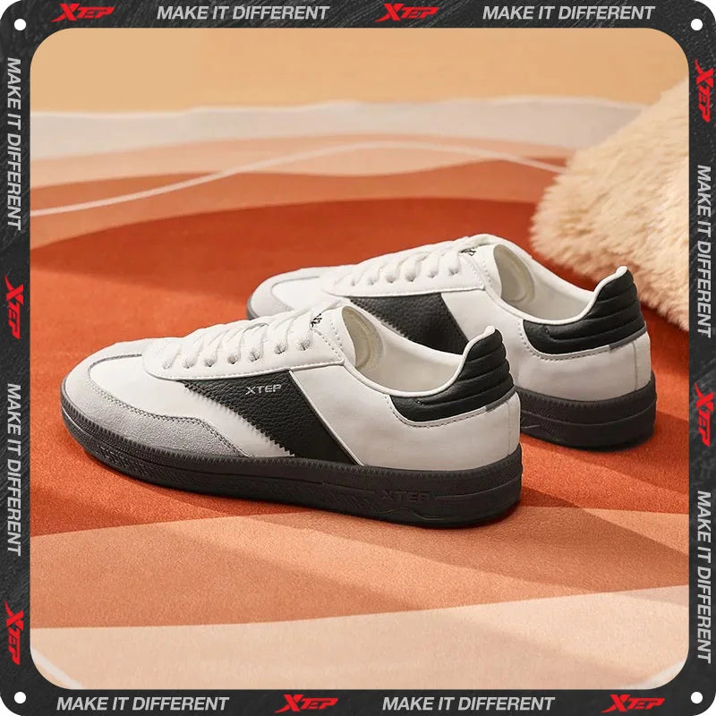Xtep Men Skateboarding Shoes Non-Slip Casual White Couple Skate Sneakers Male Female Luxury Brand Shoes 881219319851