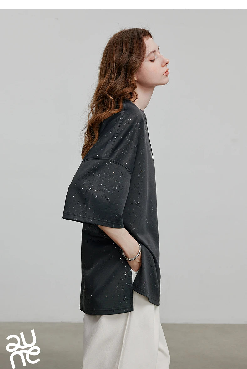 TOYOUTH Women Short Sleeve T shirt 2025 Spring New Tops 8521010