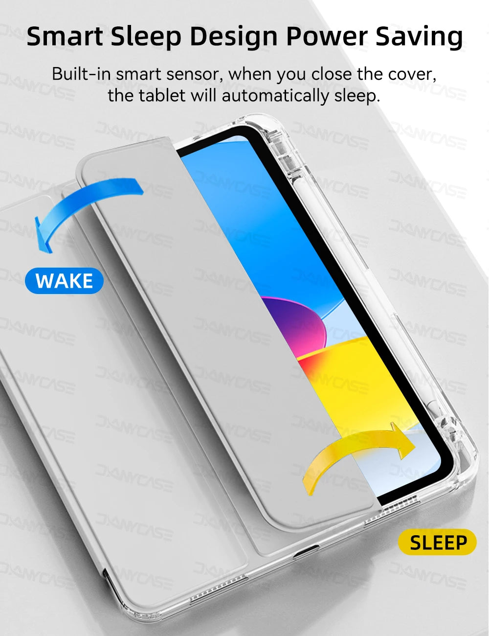 Transparency Case for 2024 iPad Pro 13in 11in M4 Air 11-inch 13-inch M2 iPad 10th Gen 10.9 Air 4/5 iPad 7/8/9th 10.2 5/6th 9.7in