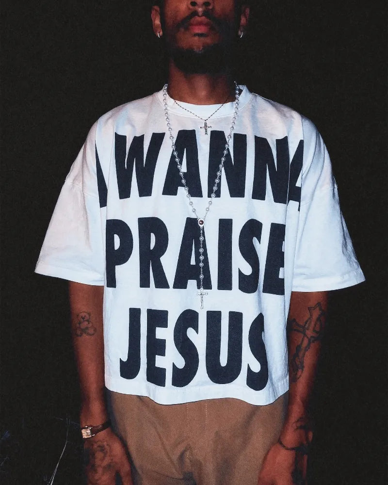 new high street hip hop letter print short sleeve oversized T-shirt men Y2k top Retro trend fashion brand Harajuku casual shirt