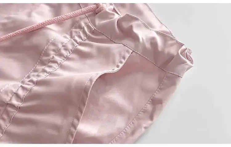 American Style Women's Summer Cargo Pants With Bowmint Green Drawstring Casual Bell Bottoms New 2024 Fashion Trend Long Pants