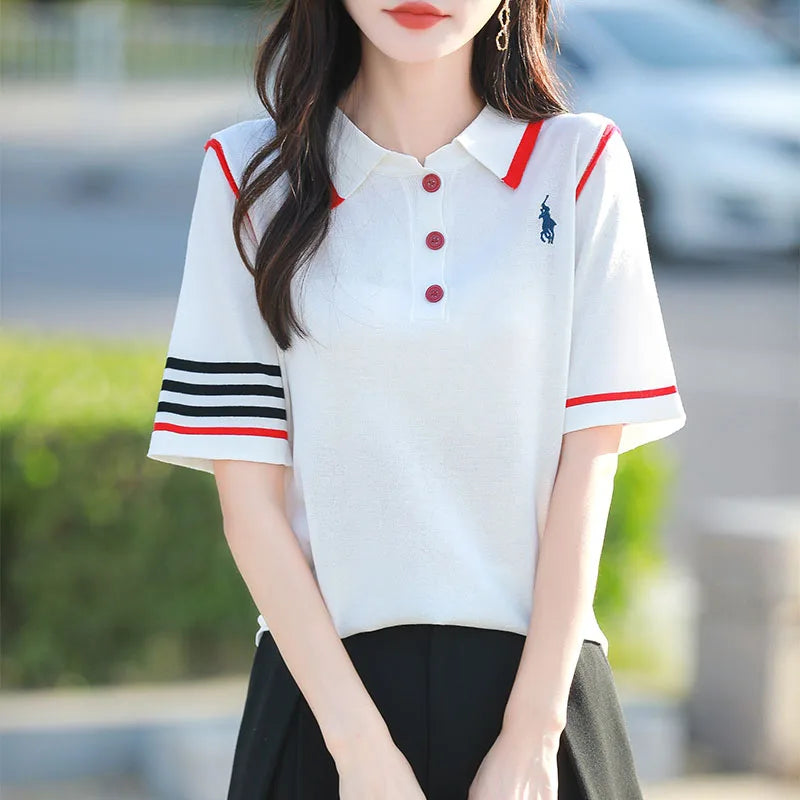 2025 Spring and Summer Women's High end Embroidered Cashmere Hoodie Flip Collar Women's Hoodie New High quality Top