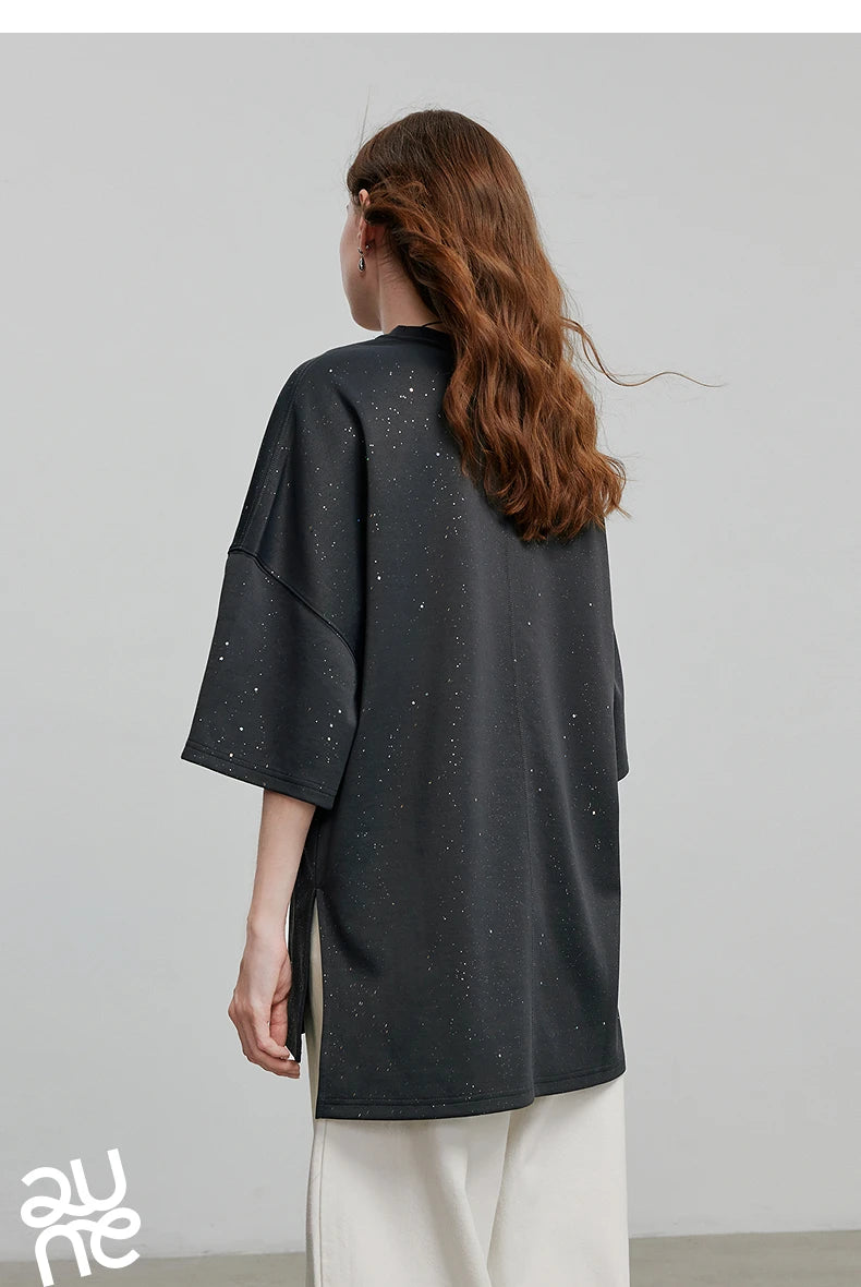 TOYOUTH Women Short Sleeve T shirt 2025 Spring New Tops 8521010