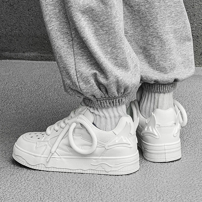 2024 Fashion Purple Mens Skateboard Shoes Streetwear Sneakers Spring Low top Board Sneakers Man Unisex Trend Shoes basket homme