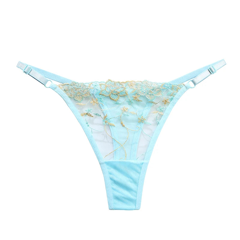 Women Lace Thong G-string Panties Sexy Floral Underwear Transparent Women's Panties Female Underpants Lingerie
