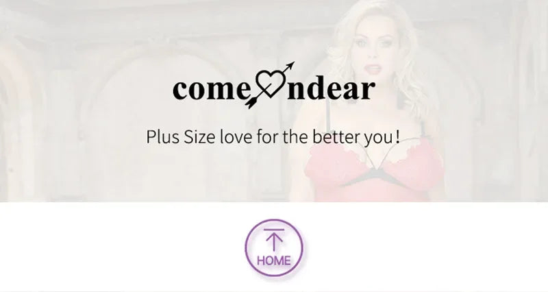 Comeondear High Quality Fashion Jumpsuit Plump Oversized Bodysuit Pajama Lady Black High Neck Leotard Lingerie Long Sleeve Teddy