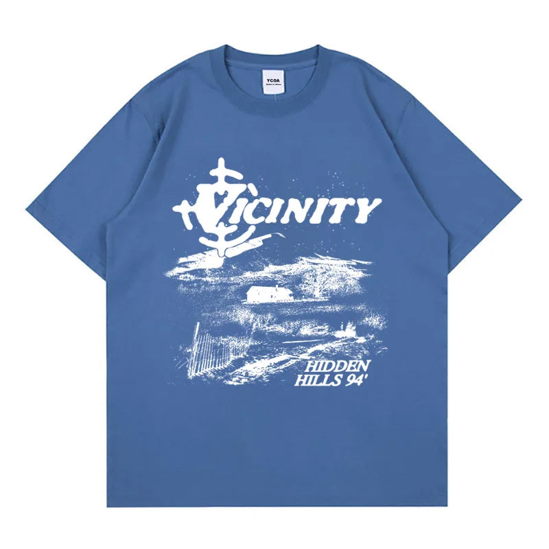 Men T-Shirt Cotton Tee Summer Letter Y2k Streetwear Vintage Aesthetic Harajuku Grunge Korean Fashion Graphic Oversized Clothing