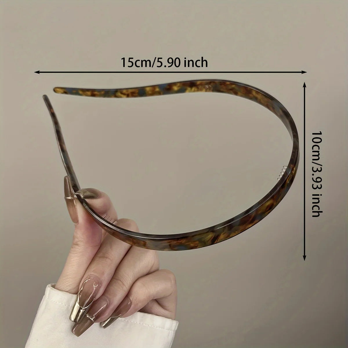 1 Ladies Non-Clamping Ear Bone Hair Accessories Acetic Acid Headband Headband High-End Hairband Girls 2024 New Summer Elegant He