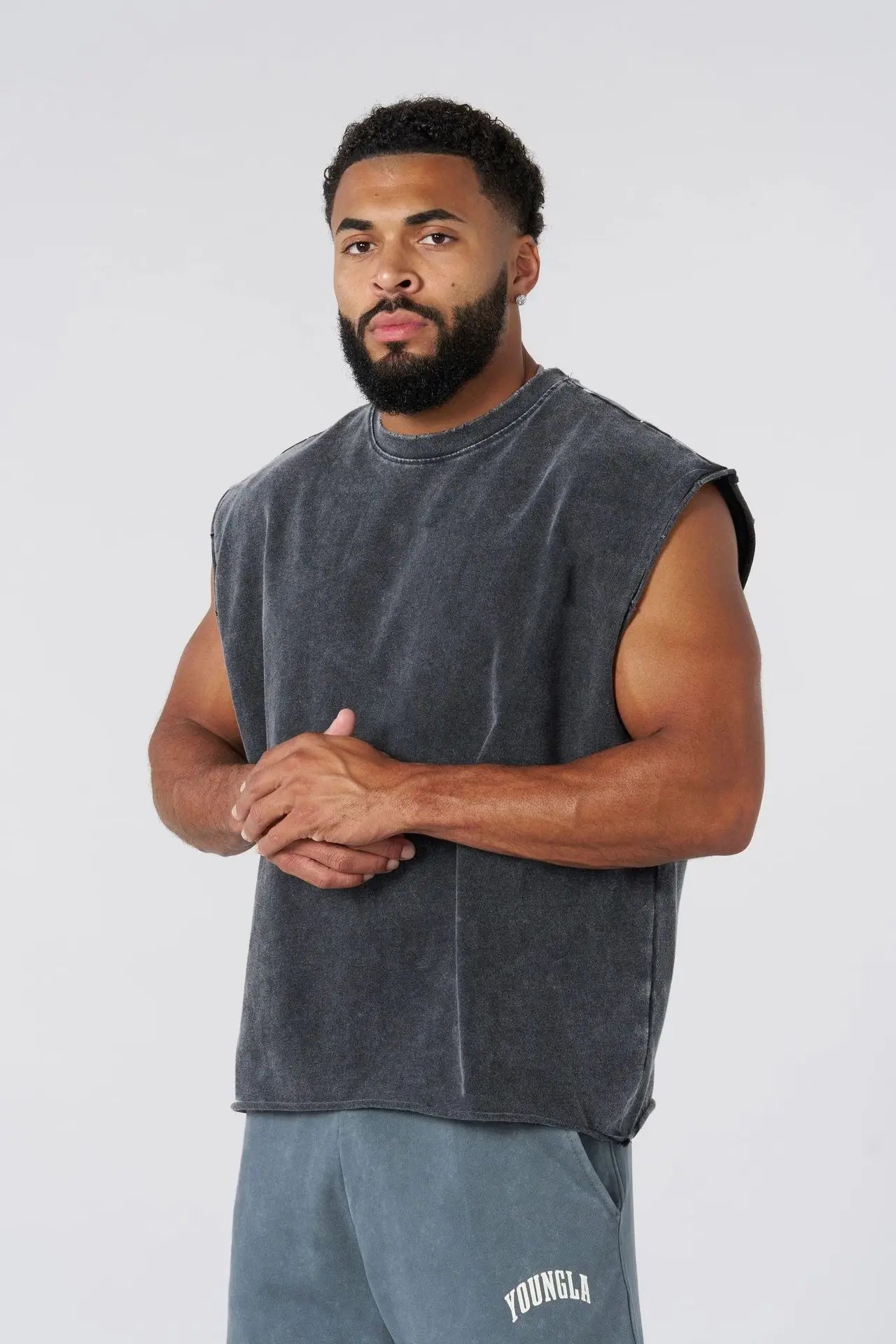 Men's Fitness Tank Top 2025 New Men's Cotton T-shirt Men's Running Training Home Sleeveless Shirt Family Party Men's Sleeveless