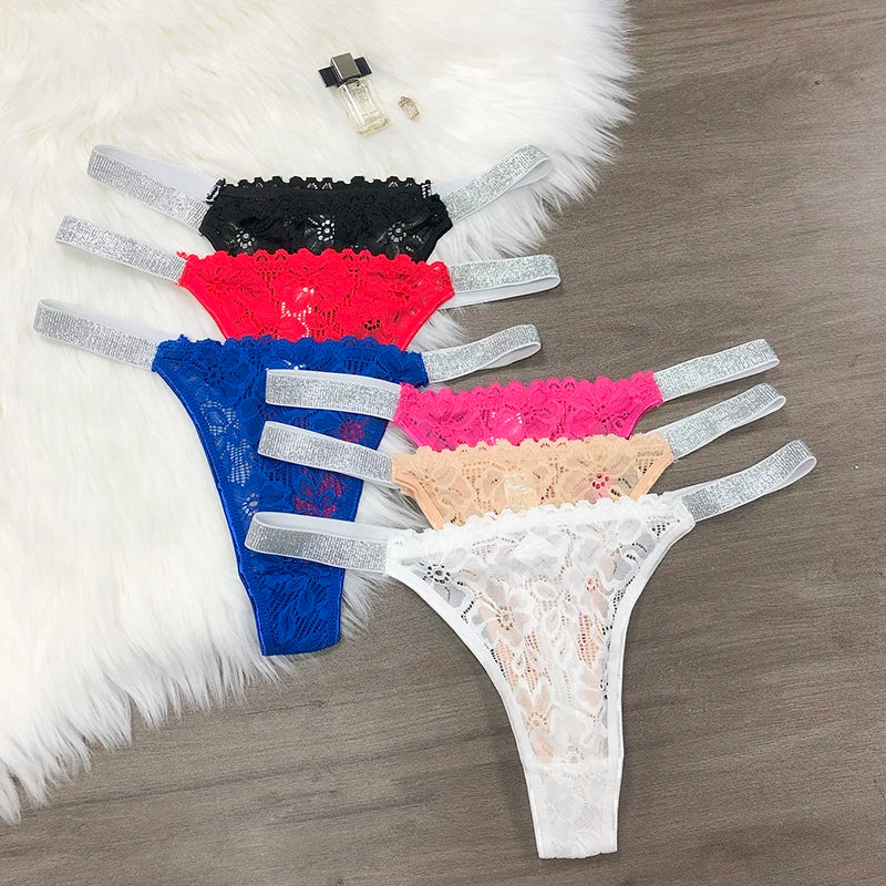 Customized Letter Sexy Lace Thong Panties for Women Custom G-String Name Jewelry Underwear Sexy Lady Bikini Hot Wife Gift